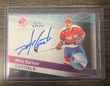Mike Gartner 2018-19 SP Authentic Sign of the Times 80s Auto Washington Capitals