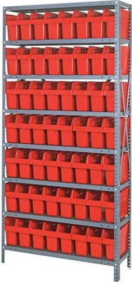 Quantum Storage Systems - 1875-SB803RD - Quantum 1875-SB803 Steel Shelving with