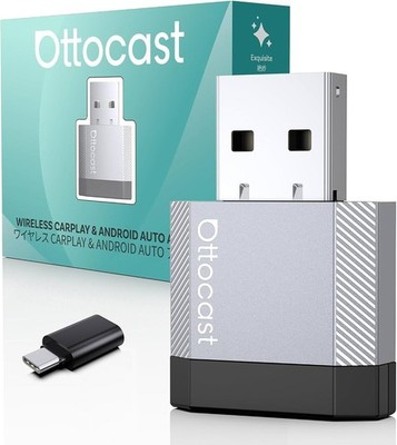 Ottocast Mini Nova Wireless USB CarPlay & Android Auto Adapter