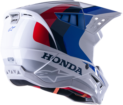 #ad #ad Alpinestars S M5 Honda Helmet White Blue Red X Small Fully Functional $192.47
