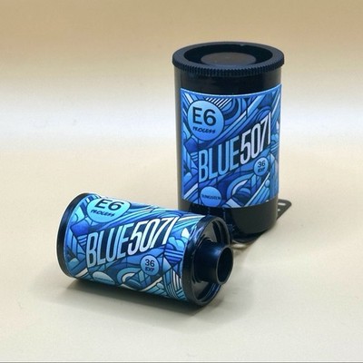 Blue 5071 - 35mm Tron-Inspired 36-Exposure Film for Creative Photography