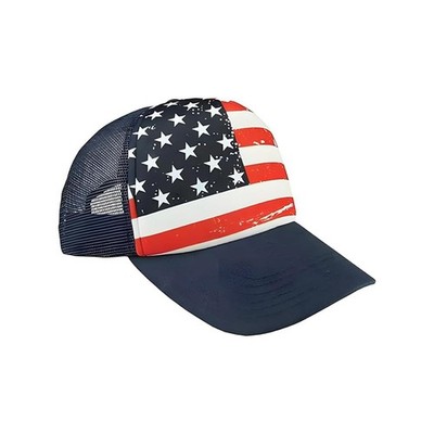 Veracco 4th of July Trucker Hats for Men and Women - American One Size, Navy 