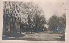 Tarjeta postal con foto real del distrito residencial del condado de Monroe de Wisconsin de Sparta RPPC