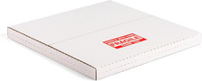 15-Pack White Easy-Fold Vinyl Record Mailers 12.8x12.8x1-Inch LP Shipping Boxes