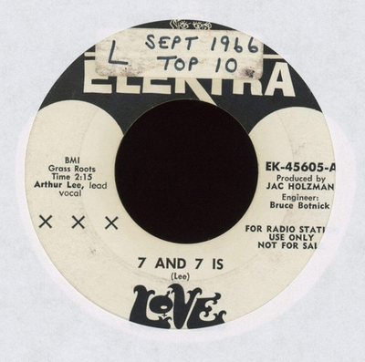 #ad Love 7 And 7 Is on Elektra Promo Garage 45 $34.99