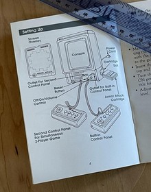 VECTREX Gaming Cartridge ARMOR ATTACK 1982 Complete in Box Tested Manual Overlay