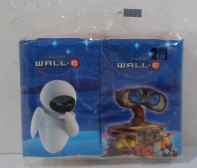DISNEY PIXAR WALL E WALL-E EVE SET OF 2 WIPES PACKS NEW SEALED THINKWAY TOYS A