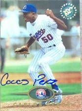 Carlos Perez Autographed 1995 Stadium Club #542 Rookie Card