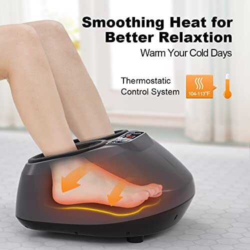 MUJERBAY FOOT MASSAGER HEAT SHIATSU MACHINE FULLCOVER AIR COMPRESSION