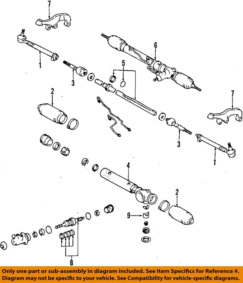 Used Rack and Pinion Assembly fits: 2003 Toyota Tacoma Power Rack and Pinion 4x2 - Image 3 of 4