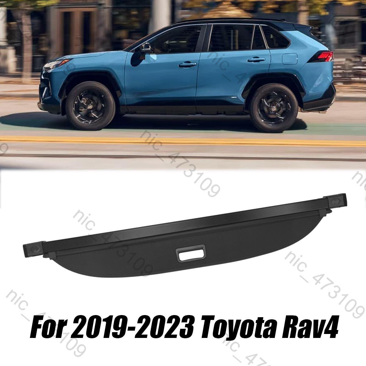 Glossy Black Rear Trunk Lid Frame Moulding Cover Trim For Toyota RAV4 2019-2024