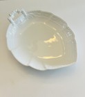Vintage KMP Berlin Kurland White Porcelain Leaf Dish Konkeftblatt