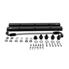 Black Aluminum Fuel Rail Kit For Ls Ls1 Ls2ls3 Ls6 Intake Manifold 6an