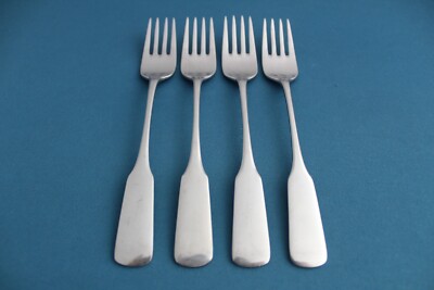 WMF PILGRIM Salad Forks (Set of 4) Satin Stainless Germany 6 7/8''