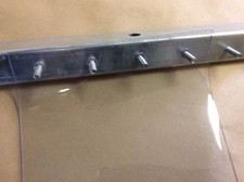 PVC Vinyl Replacement Strip 8"wX87"l USDA/Lotemp Clear Flat Qty. 5