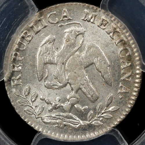 1868-GO YF 1/2R Mexico Half Real PCGS MS 65 *Secure Shield* - Picture 2 of 5