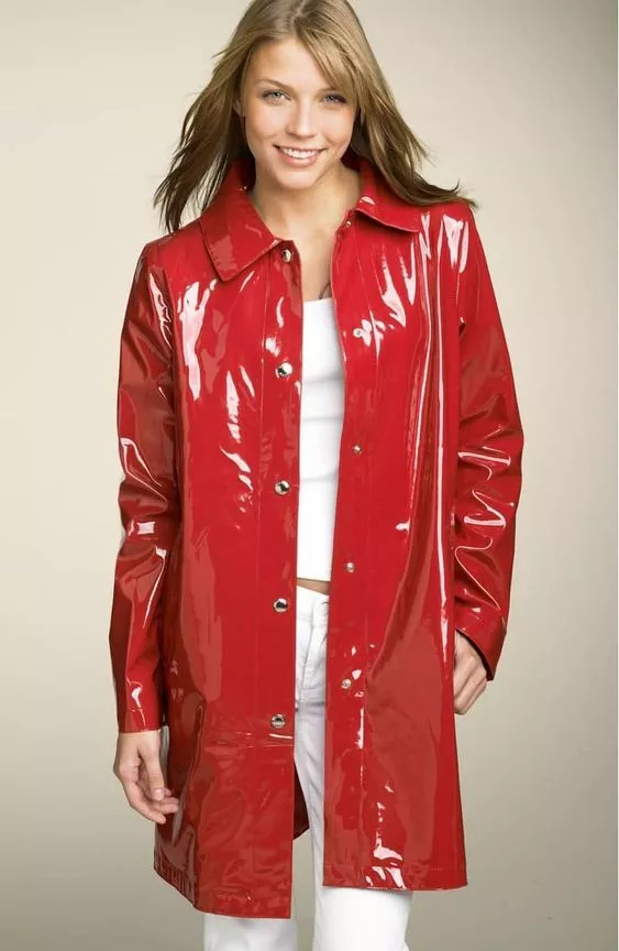 PVC Vinyl Rain Long Coat Raincoat Waterproof Gothic Patent | eBay