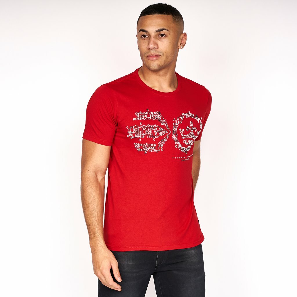 Men's Crosshatch T-Shirt Short Sleeve Crew Neck Casual Soft - Foto 9