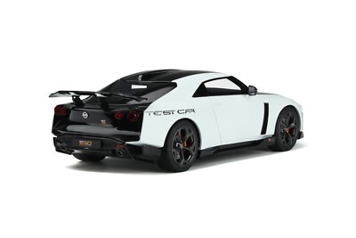 1/18 GT Spirit Nissan GT-R 50 GTR Test Car White and Black from