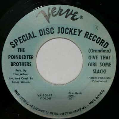 POINDEXTER BROTHERS Backfield In Motion b/w Give That Girl DJ 7'' 45rpm Vinyl VG