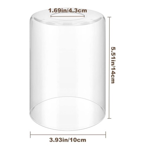 Clear Glass Shade Replacement Shade DIKAIDA 1 Pack, High Transmittance Cylind... - Picture 2 of 6