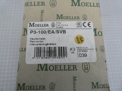 Moeller Hauptschalter P3-100/EA/SVB