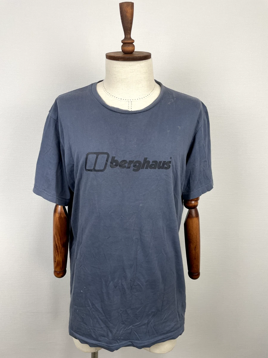 T-shirt Berghaus Homme Manches Longues Gris, Logo, XL – Randonnée Outdoor