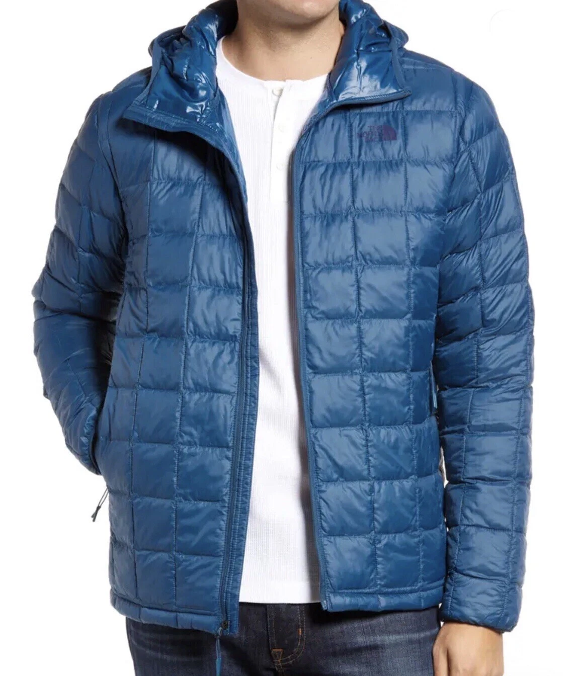 The North Face Mens ThermoBall Eco Quilted Hooded Parka packable Jacket Size XL