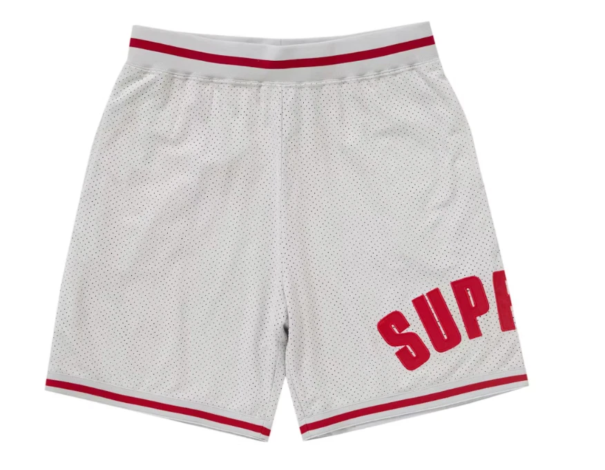 Short Supreme Ultrasuede maille gris SS24 taille L