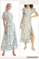 $158  Ali & Jay Blue The Hideaway Floral Casual Maxi Dress Size L NWT Nordstrom