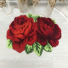 Rose Flower Carpet Soft Entrance Doormat Indoor Floor Mat Anti-slip Bath Mat