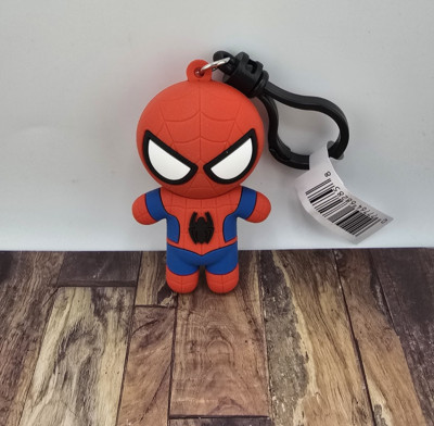 Disney Marvel 3D Figural Bag Clip SPIDER-MAN 3'' Keychain Clip Spiderman