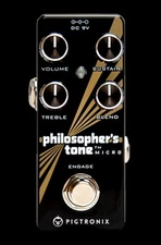 PIGTRONIX PHILOSOPHER'S TONE MICRO GUITAR EFFECTS PEDAL Model PTM Free Strings