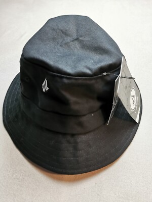 Volcom Fischerhut Unisex Größe S/M schwarz 100 % Baumwolle voller Stein (neu mit Etikett) 