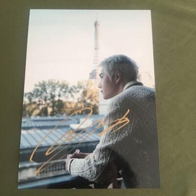 WANG YIBO YI BO PHOTO CARD PICTURE SIGNED AUTOGRAPHED CHINESE 5*7