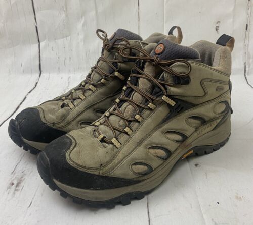 Merrell Shoes Radius Mid Mens 11 Cocoa Brown Waterproof Trail Sneakers Boot - Afbeelding 1 van 9