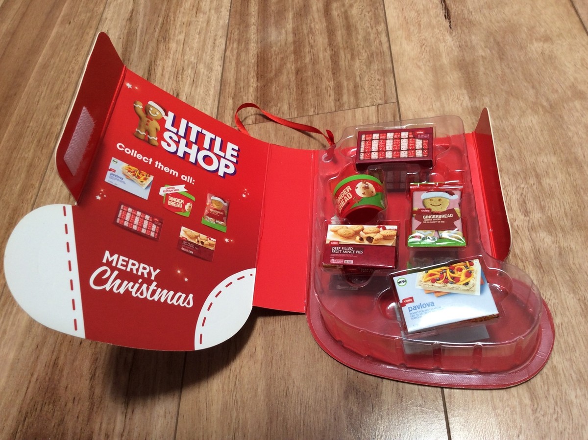 Coles コールズ Little Shop Christmas Edition Coles Little Shop Mini Collectables Christmas Edition Full