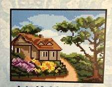 Printed Needlepoint Tapestry Canvas Kit Gobelin L House  41206 20x25 Cm