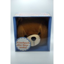 Toddlers teddy bear backpack with board books childrens gifts for boys girls