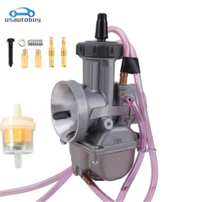 #ad #ad 40mm PWK Flatslide Power Jet Carb for Yamaha Suzuki Honda Scooters Dirt Bike ATV $41.82