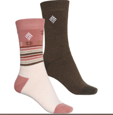Women Columbia Fleece Thermal Crew Socks Shoe Sz 4-10