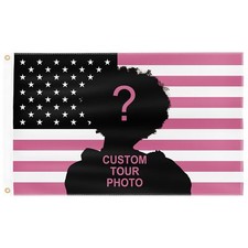 Custom 3x5ft Pink American Flag Personalized Design Your Image Photo Picture