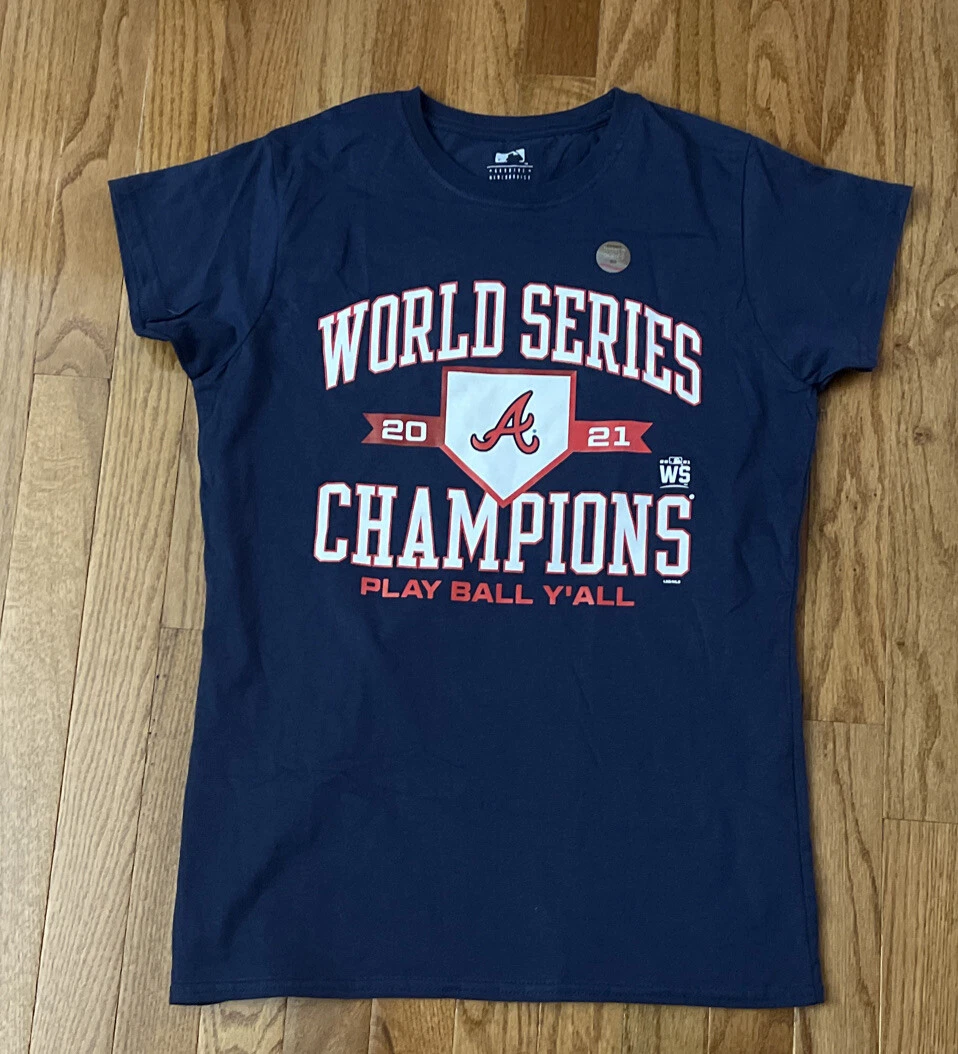 Womens Atlanta Braves MLB Apparel 2021 World Series Champions