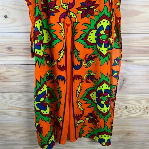 Festival Hippie Wide Leg Split Palazzo Pants One Size Wrap Bright Neon Boho - Picture 10 of 14