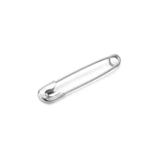 Steel Safety Pins, Size 2, 1.5" Long, Gross