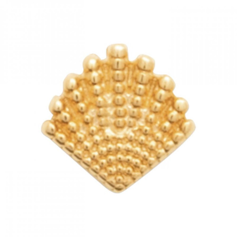 Piercing titane vert et or 18 carats pour éviter le ternissement