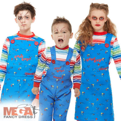 Chucky Kinder Kostüm Halloween Horror Killer Puppe Jungen Mädchen Kleinkind Kostüme