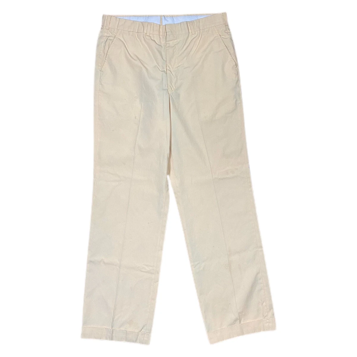 Vintage 60s 70s BROOKS BROTHERS Light Yellow Pants Men's Sz 34 x 32