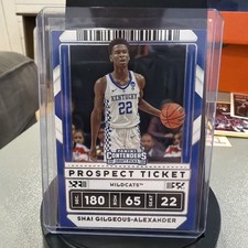 20-21 Panini Contenders Draft Picks  Shai Gilgeous-Alexander #39 Prospect Ticket
