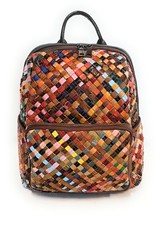 Zaino in pelle  Donna Il Borsaro Intreccio Multicolor 6812